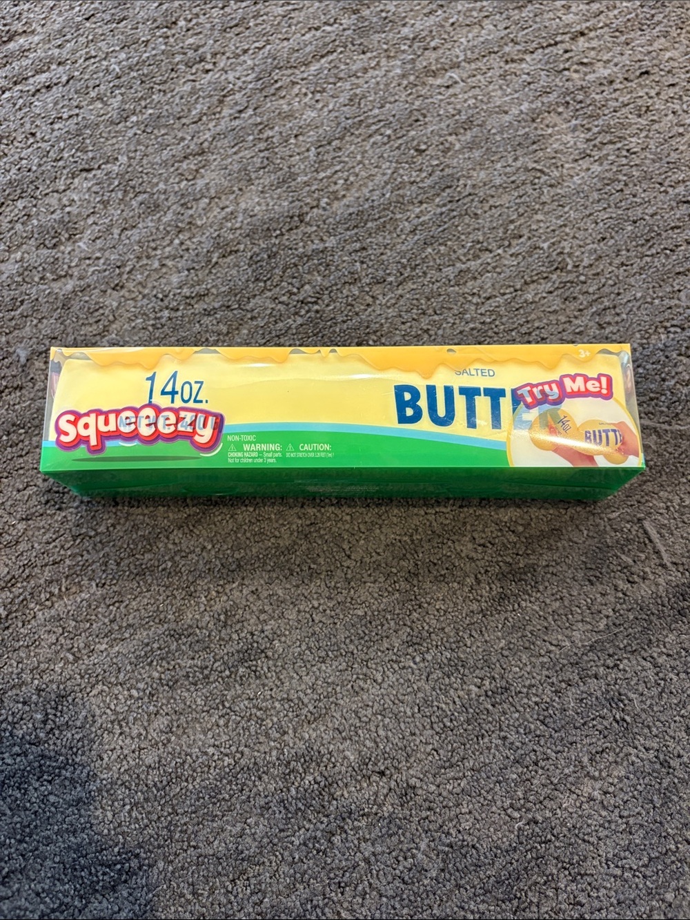 Squeezy Giant Butter Toy - Yellow